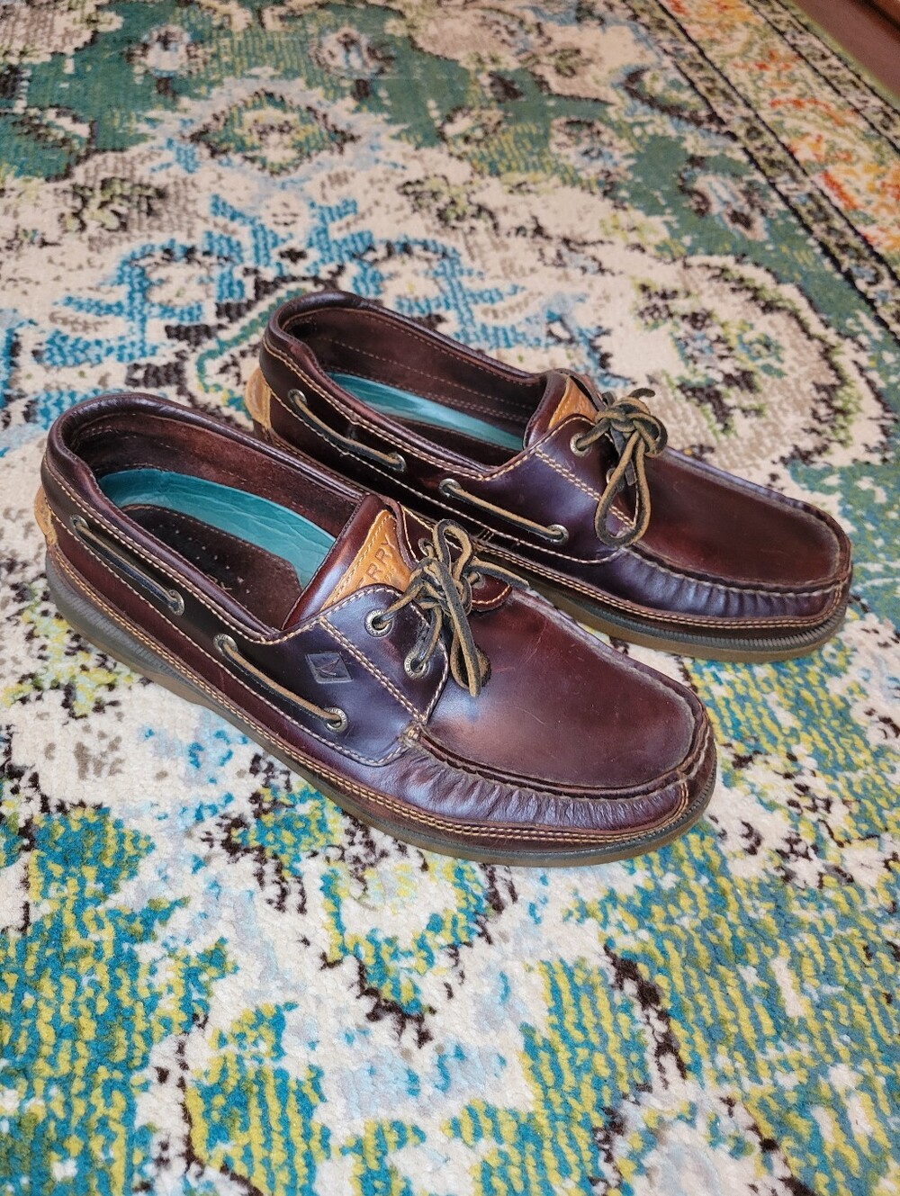 Sperry Men's Mako 2-Eye Leather Slip On Boat Shoes, Size Mens 11